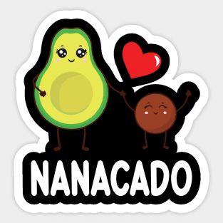 Avocados Dancing Together Happy Avocado Day Nanacado Grandma Sticker